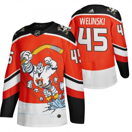 Anaheim Ducks Dresy Andy Welinski 45 2020-21 Reverse Retro Třetí Authentic - Pánské Anaheim Ducks Dresy Andy Welinski 45 2020-21 Reverse Retro Třetí Authentic - Pánské
